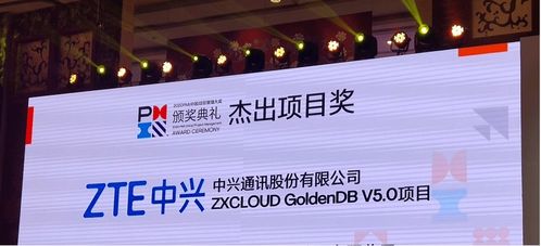 中興通訊GoldenDB榮膺2020年P(guān)MI中國(guó)項(xiàng)目管理大獎(jiǎng)，通訊產(chǎn)品研發(fā)再創(chuàng)佳績(jī)